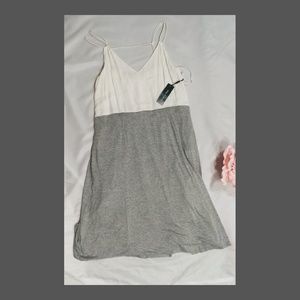 Spaghetti strap two toned dress